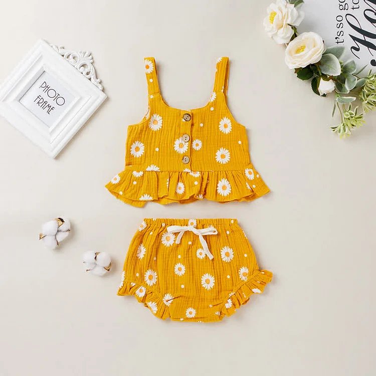 Baby Toddler Daisy Camisole and Shorts Set