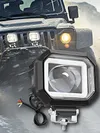 40W Motorcycle LED Spotlight 12-80V Driving Fog Lamp White Yellow DRL Headlight
