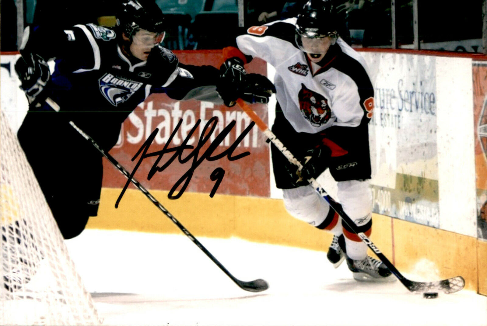 Hunter Shinkaruk SIGNED 4x6 Photo Poster painting MEDICINE HAT TIGERS / MONTREAL CANADIENS #1