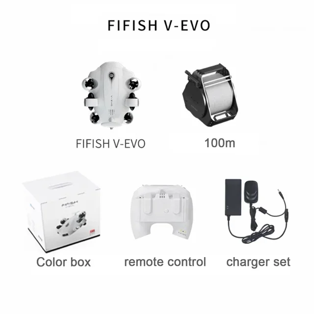CAMORO C camolech 2023 Νέα FIFISH V-EVO VR Υποβρύχιο Ρομπότ Rov Ρομπότ κατάδυσης υποβρύχιο drone Υποβρύχιος ανιχνευτής ψαριών 4K με βραχίονα αρπαγής