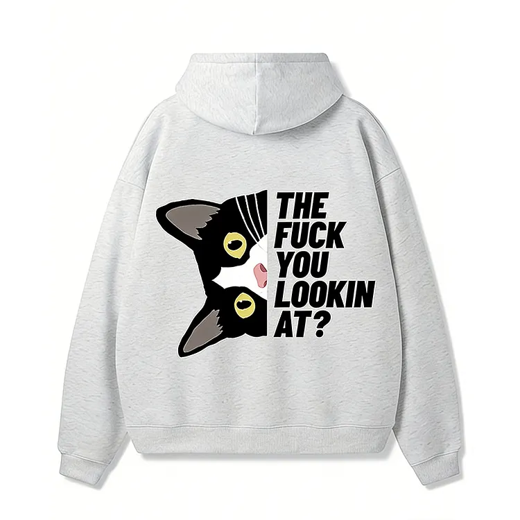 The Fuck You Lookin At? Premium Fleece Gym Hoodie