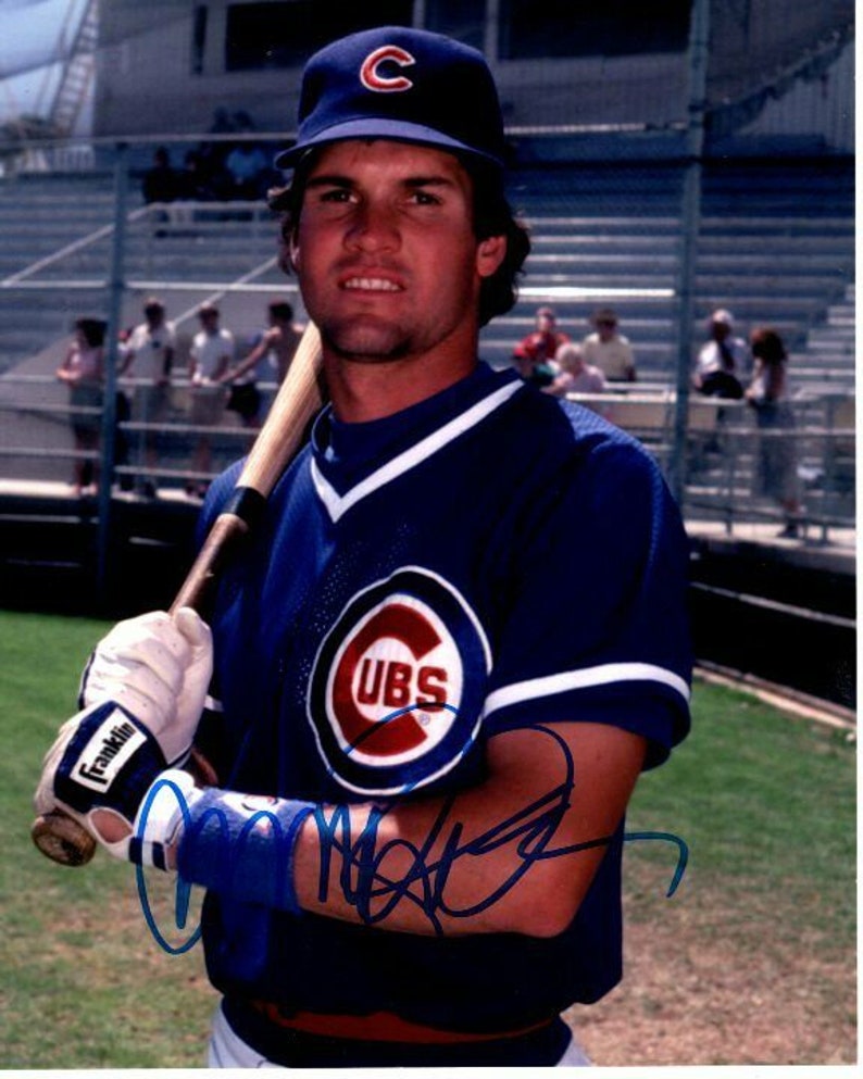 Ryne sandberg signed autographed mlb chicago cubs Photo Poster painting