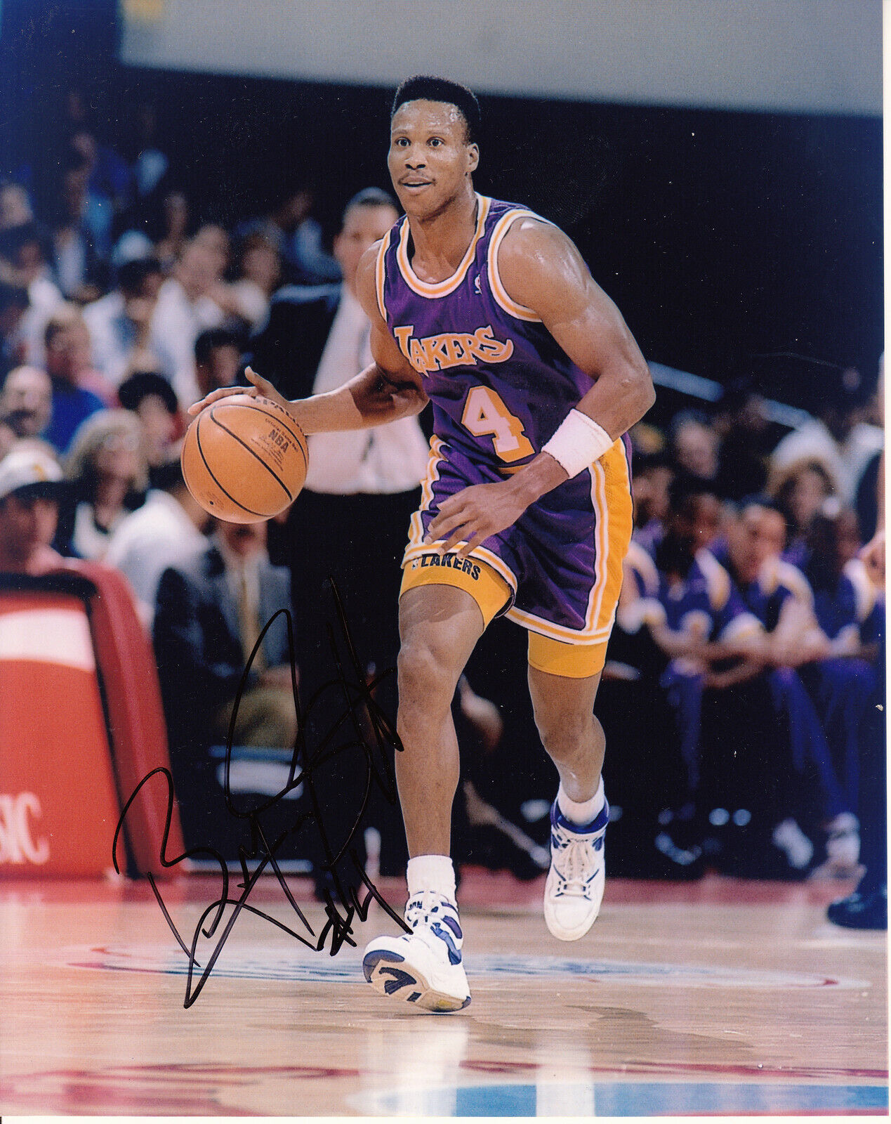 Byron Scott #2 8x10 Signed Photo Poster painting W/COA Los Angeles Lakers 033119