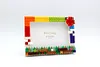 Rainbow DIY Building Block Photo Frame Kit,Creative Handmade Assembled Photo Frame Handmade Craft Gift Home Tabletop Display Decor