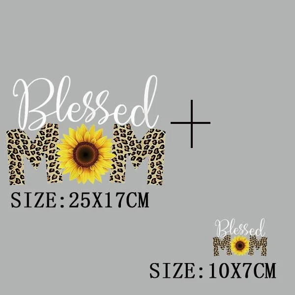 Mom&Baby Thermal Sticker On T-shirt DIY Washable Iron On Transfer For Clothing Loveful Design On Parent-children Clothes Patches