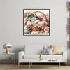 Cat Sleeping In A Pink Basket-11CT Stamped Cross Stitch 40*40cm/15.75*15.75in