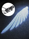 2Pcs Angel Wings Projection Lights 8-30V LED Welcome Light Projector Angels Wing