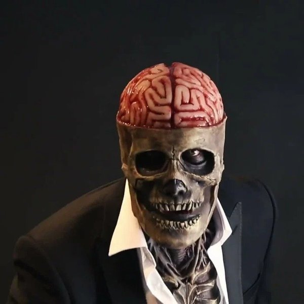 🎈🎈🎈Bare brain skull latex mask