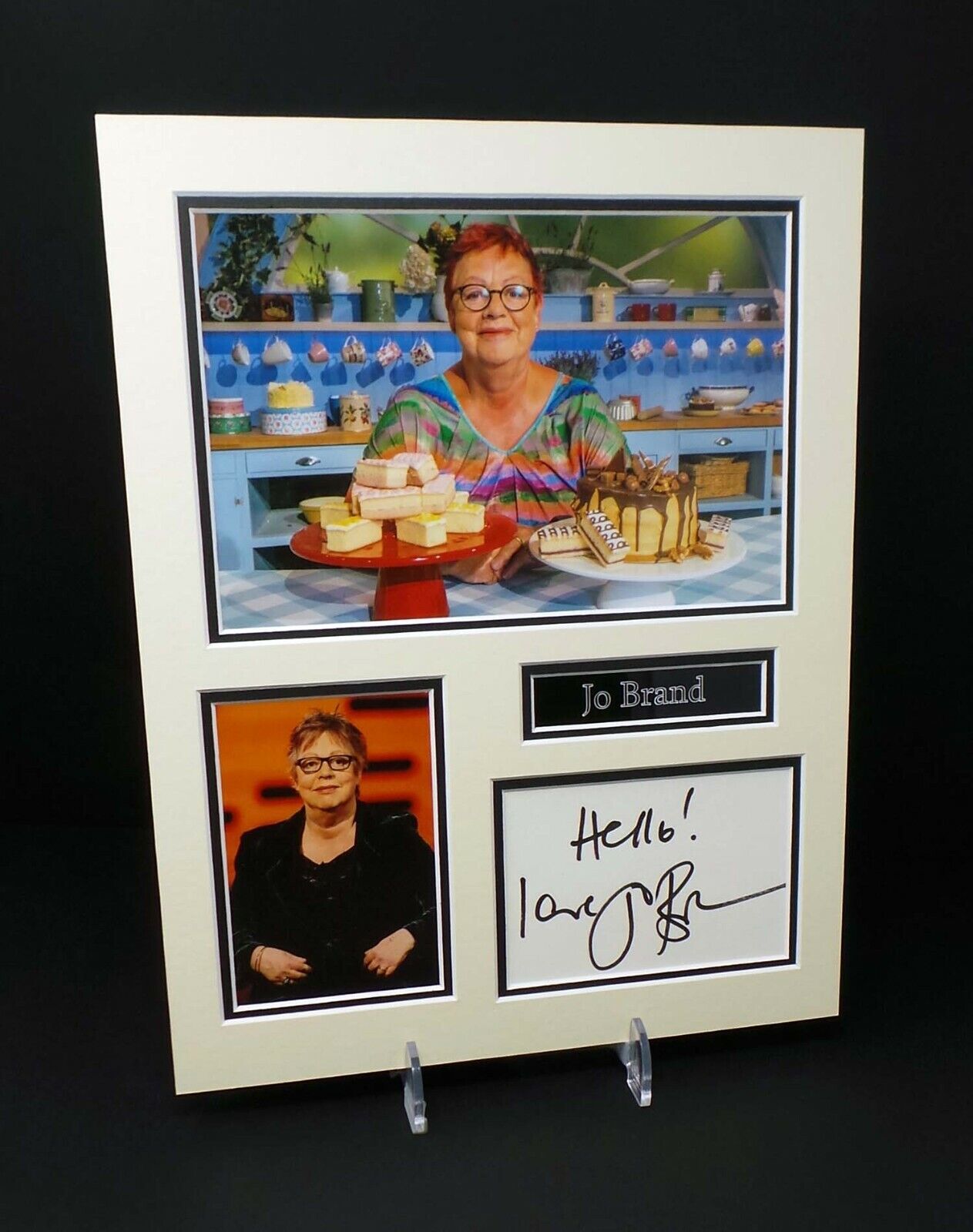 Jo BRAND Signed & Mounted Stand up Comedian Photo Poster painting Display AFTAL RD COA