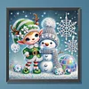 Diamond Painting - Partial Special Shaped Drill - Winter Snowman(Canvas|30*30cm)