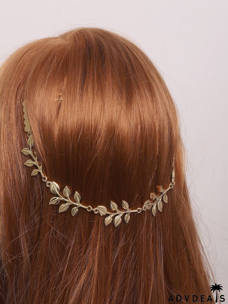Leaf Decor Hairpin Comb