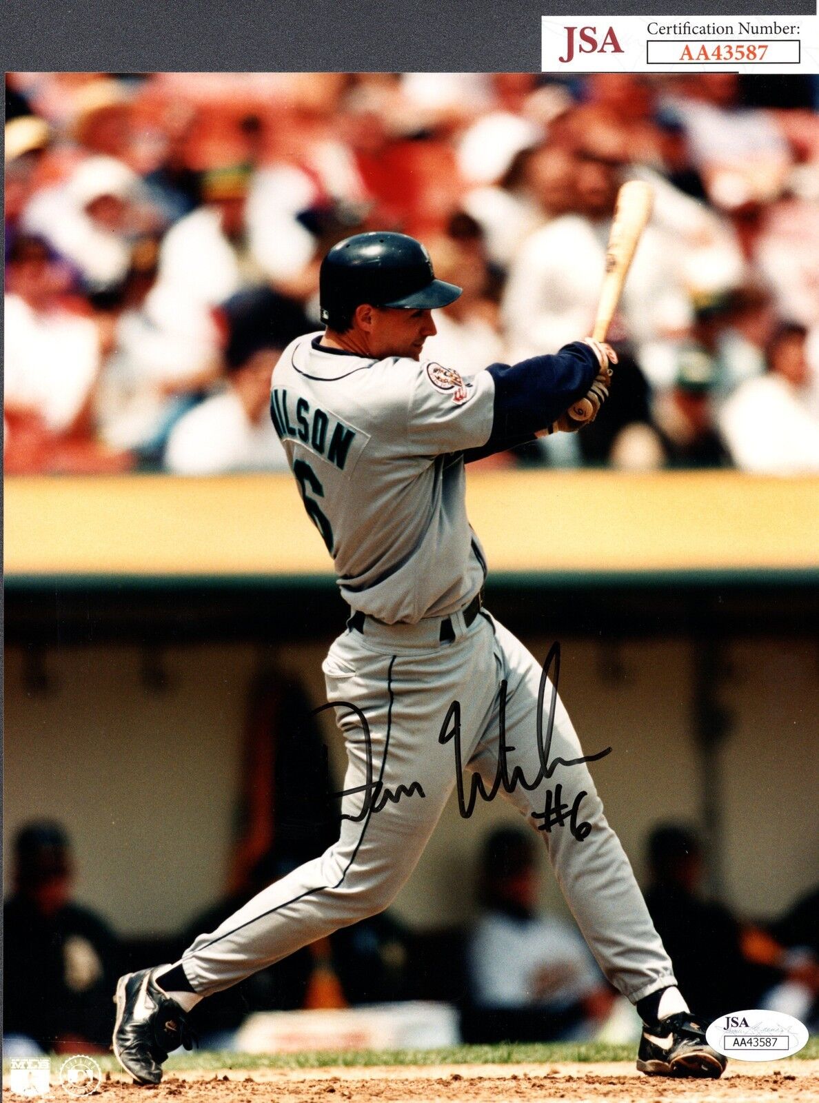 JSA Dan Wilson Autographed Signed AUTO 8x10 Photo Poster painting Seattle Mariners TRB 250