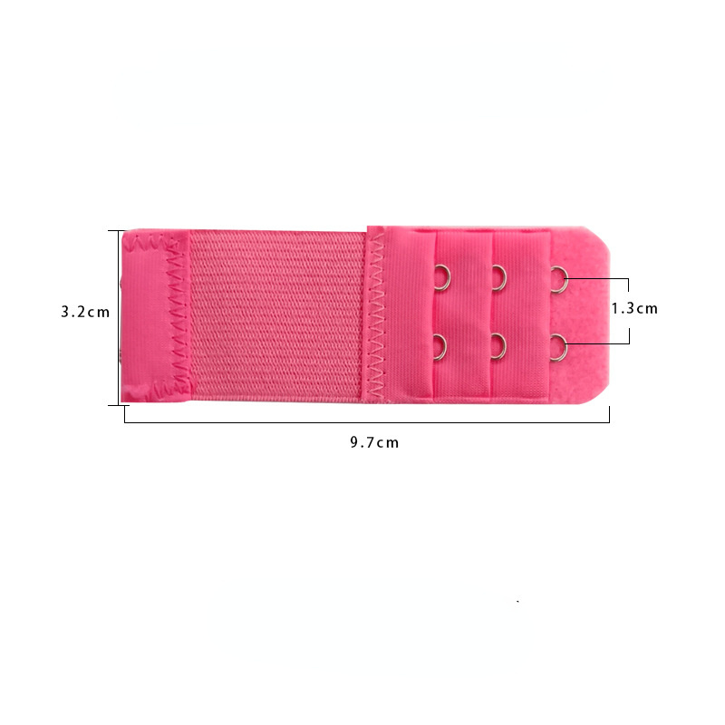 Dzgolf 1PC  Adjustable Elastic Bra Extension Strap Hook Clasp Expander Bra Extender 3 Rows 2 Hooks Belt Buckle Underwear Accessories