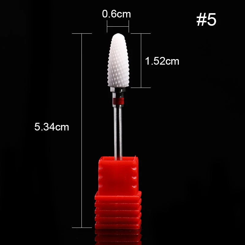 1Pc Ceramic Nail Drill Bits Nail Milling Cutter Bits Electric Drill Machine For Manicure Pedicure Equipment Accessory Tools-Nail Inspo