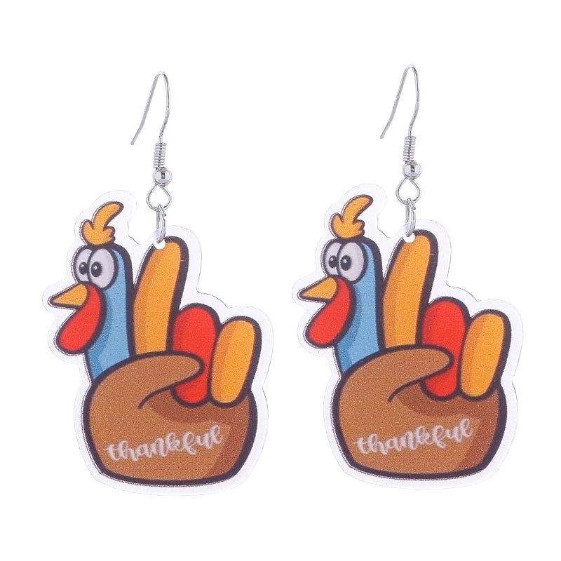 1 Pair Cute Funny Streetwear Geometric Arylic Copper Earrings