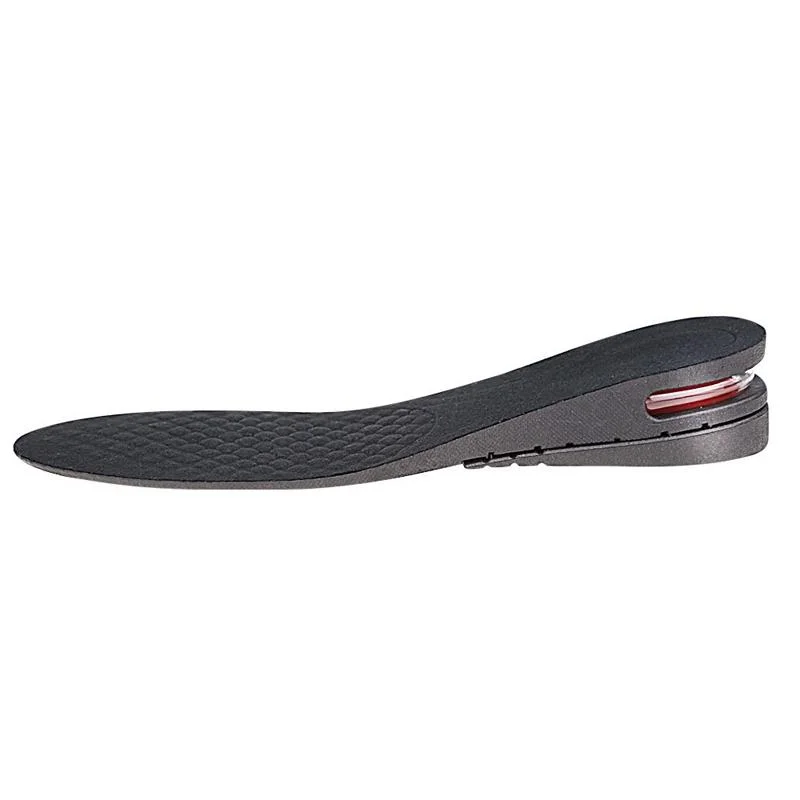 2 Pairs 032 Adjust Inner Height Insole Free Size Cutable Insole, Colour: Black 2 Layers 