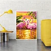 Cross Stitch Kits 11CT Stamped DIY Flamingo Full Embroider Needlework(Brand)