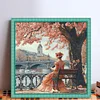 Victorian Girl-14CT Stamped Cross Stitch 50*50cm/19.69*19.69in