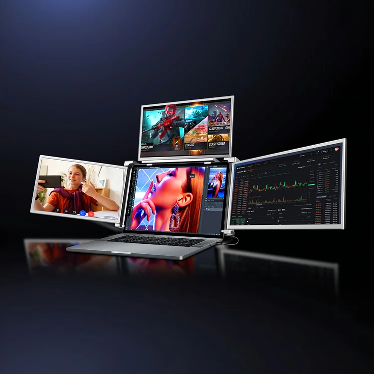 FOPO 14" World's First Hanging 3-Screen Extender S680