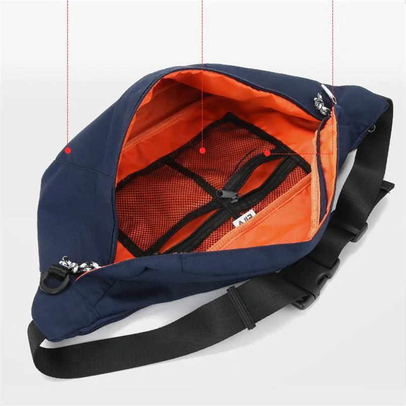 Mens Fashion Waterproof Large Capacity Canvas Shoulder Bags Casual Belt Packs