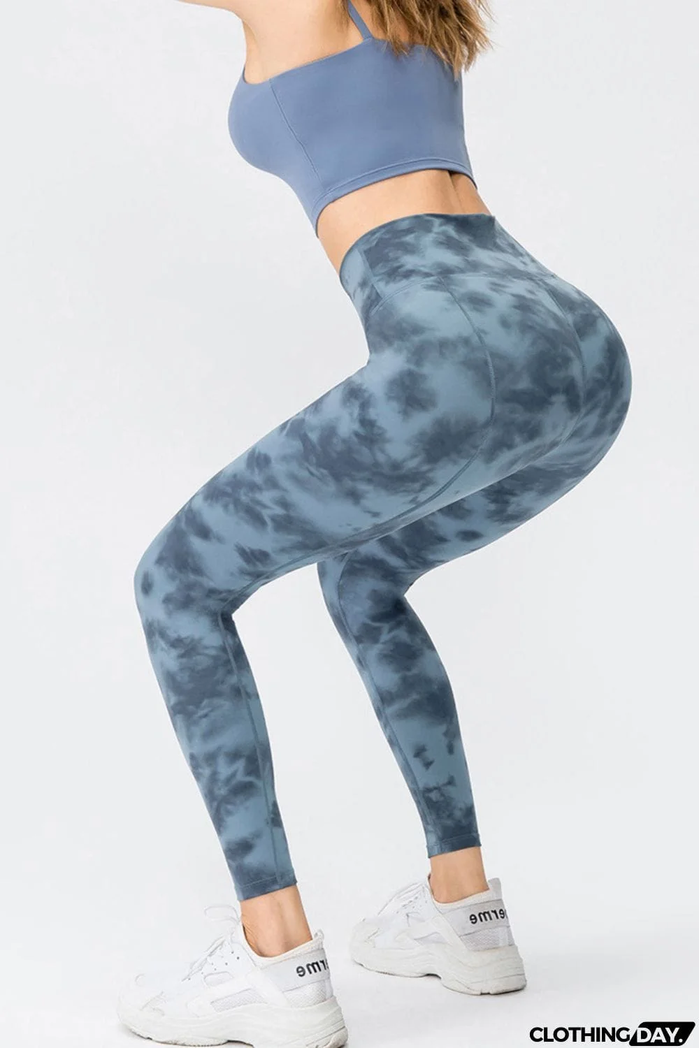 Wide Waistband Slim Fit Long Sports Pants