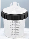 Paint Mixing Cup System 20 Ounce 600ml Kit Disposable 50 Cups and Lids System