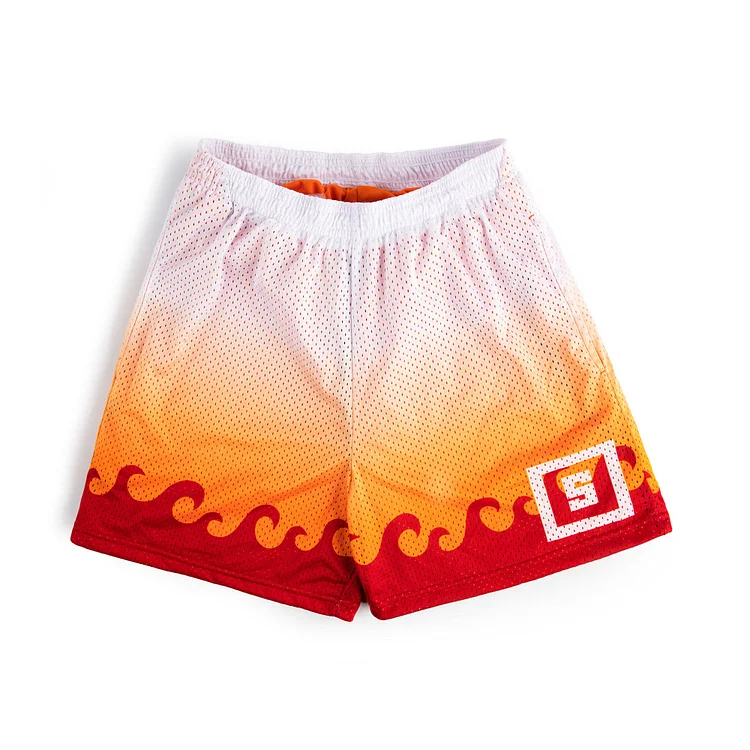 Mesh Shorts - Flame Pillar