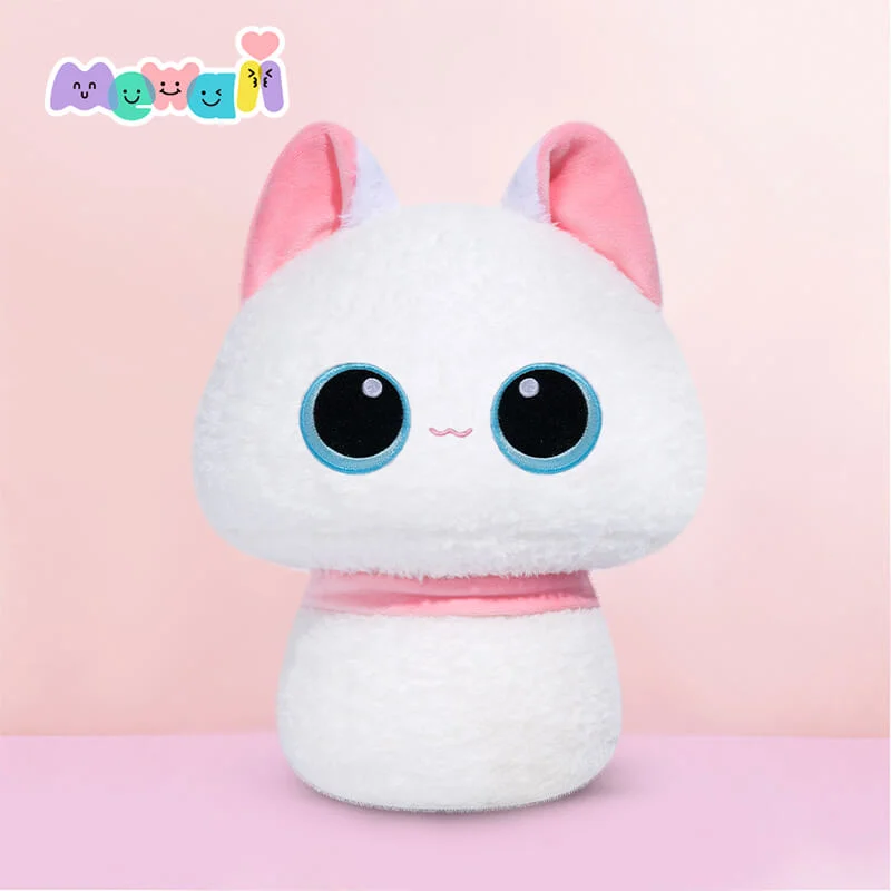 MeWaii® Famille Champignon Chat Devon Rosette Kawaii Oreiller en peluche Jouet à Écraser