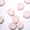 10 Pack | 3" Blush Rose Gold Artificial Silk DIY Craft Peony Flower Heads