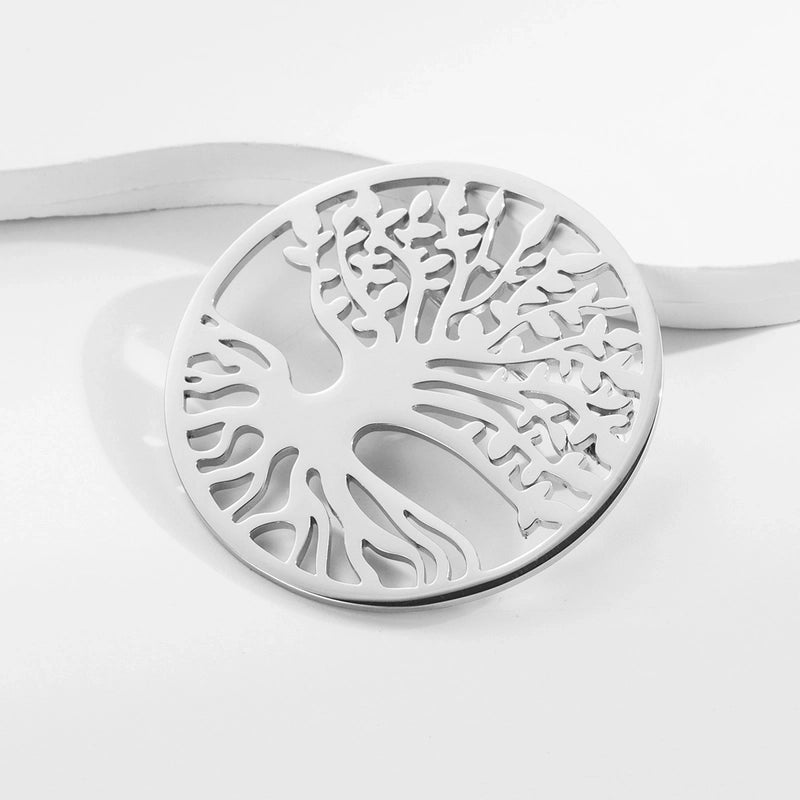 Vintage Style Animal Feather Flower 304 Stainless Steel Polishing Plating Unisex Brooches 1 Piece