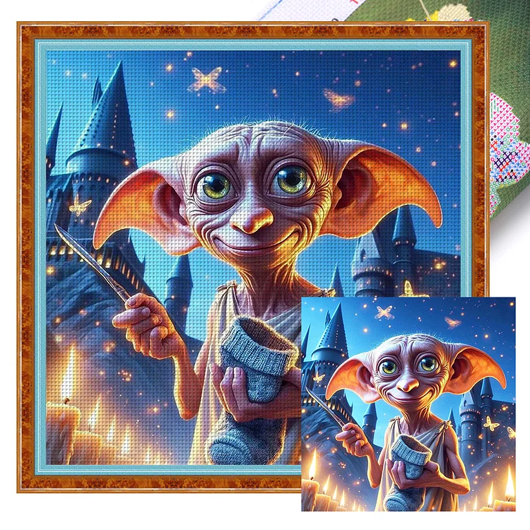 Harry Potter Elf (30*30cm) 18CT Stamped Cross Stitch gbfke