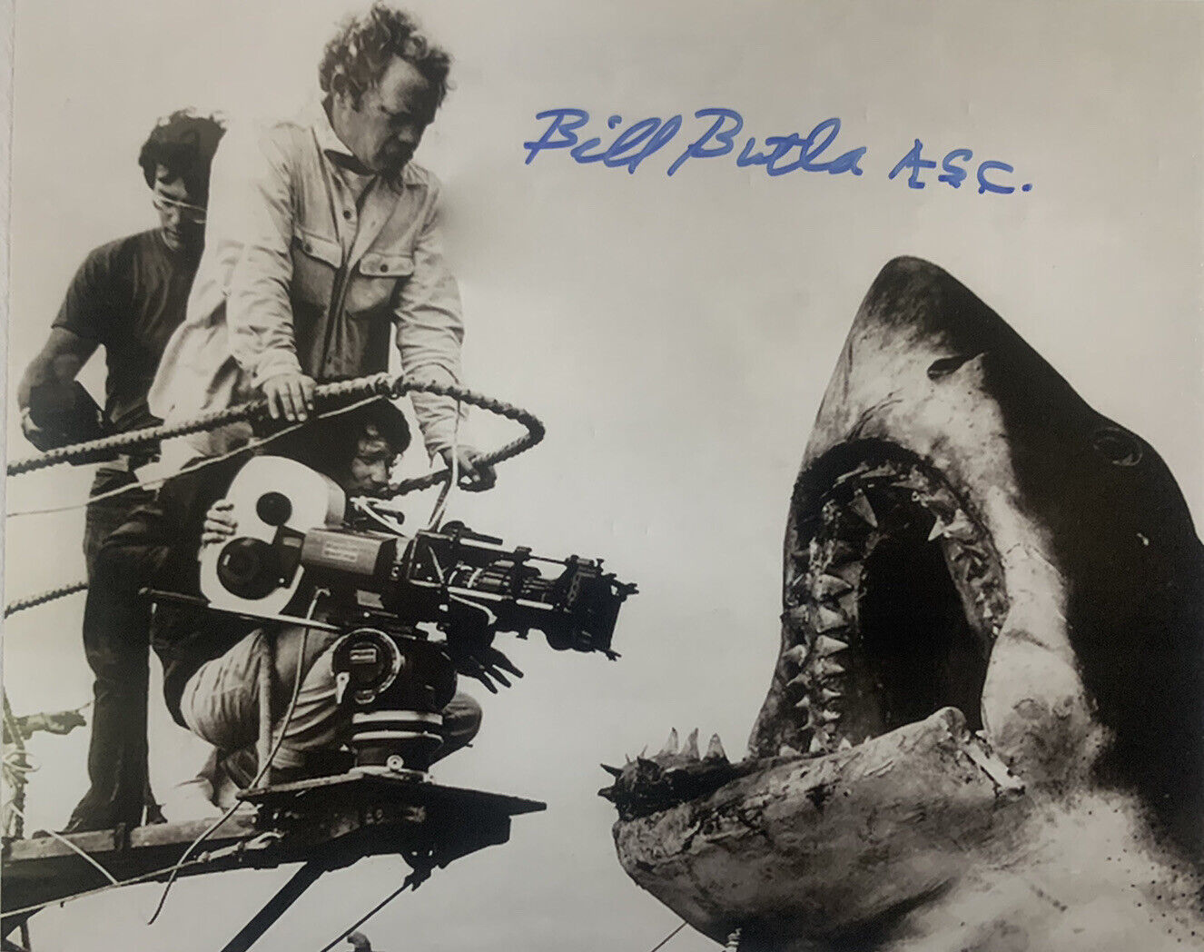 BILL BUTLER HAND SIGNED 8x10 Photo Poster painting JAWS CINEMATOGRAPHER AUTHENTIC AUTOGRAPH COA