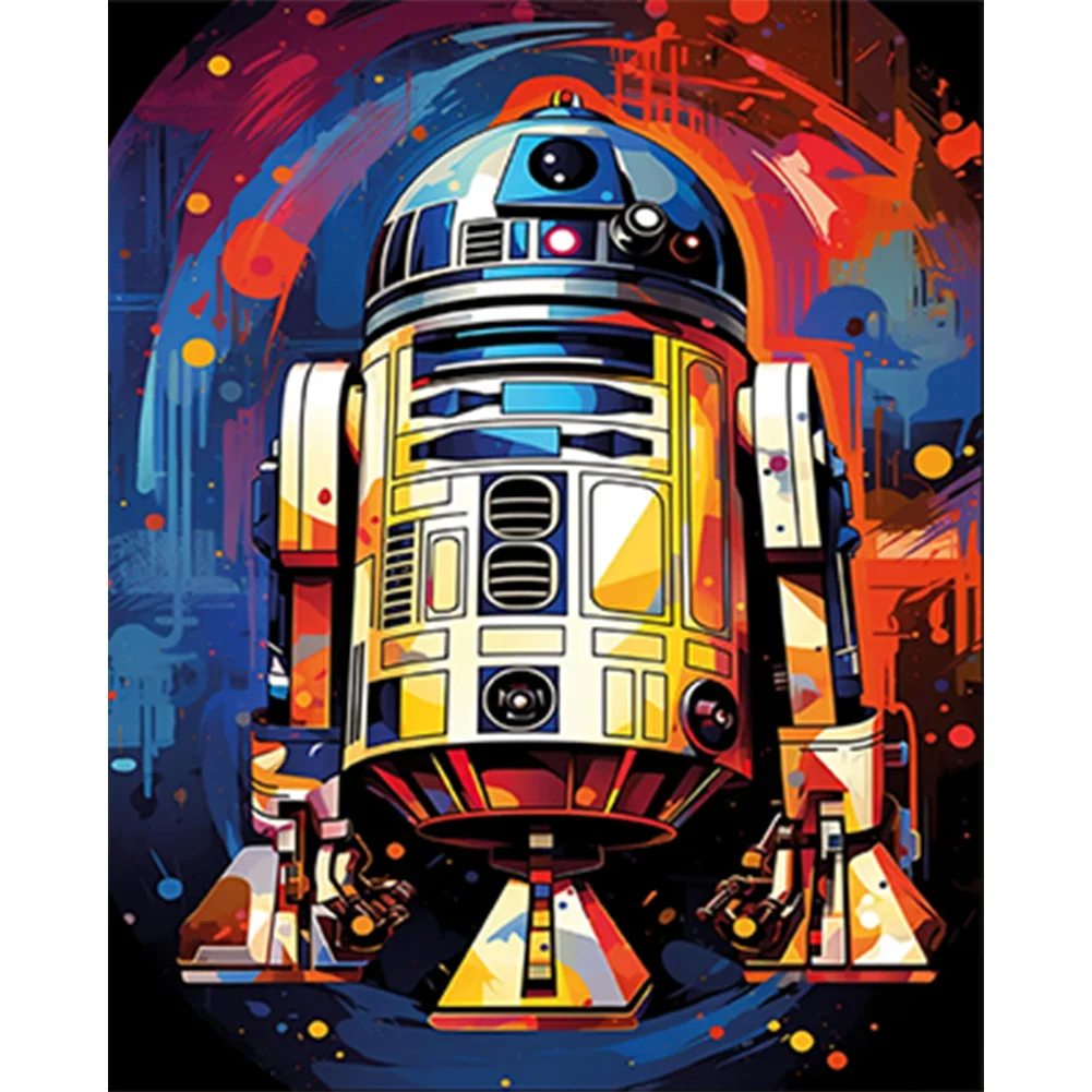 6pcs Diamond Painting - Full Round Drill - Star Wars(Canvas|30*40cm)