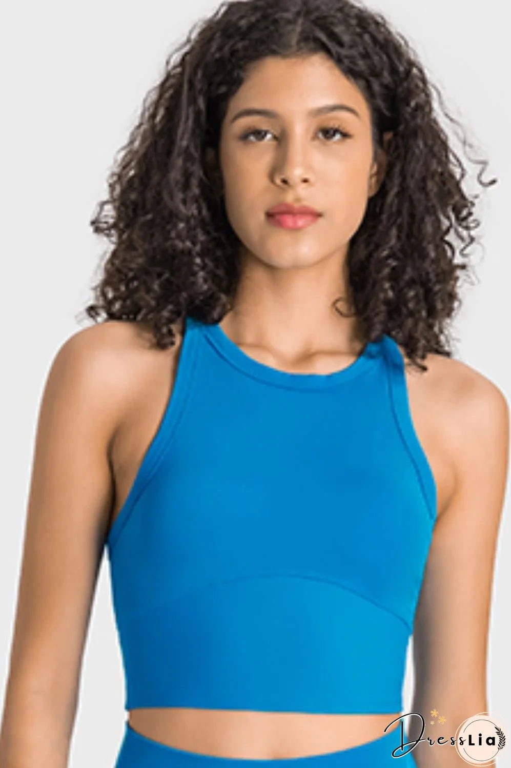 Racerback Cropped Sports Tank