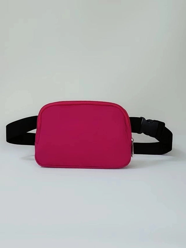 Women’s Streetwear Solid Color Nylon Waist Bags