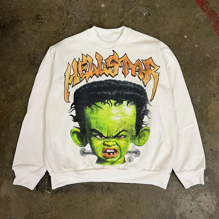 Sopula Hellstar Frankenkid Hip Hop Crewneck Sweatshirt