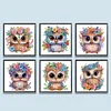 6Pack Owls-Crystal Rhinestone Diamond Painting(30x30cm)