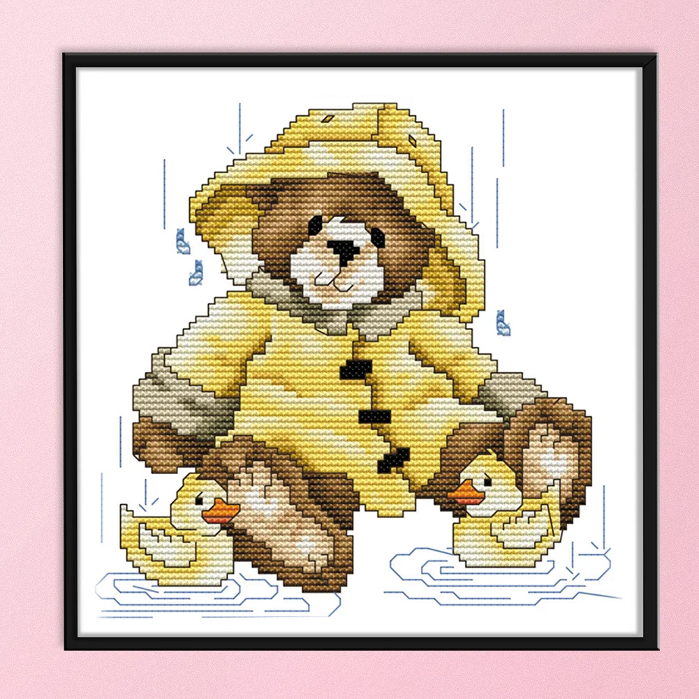 14ct Stamped Cross Stitch - Bear(21*21cm)