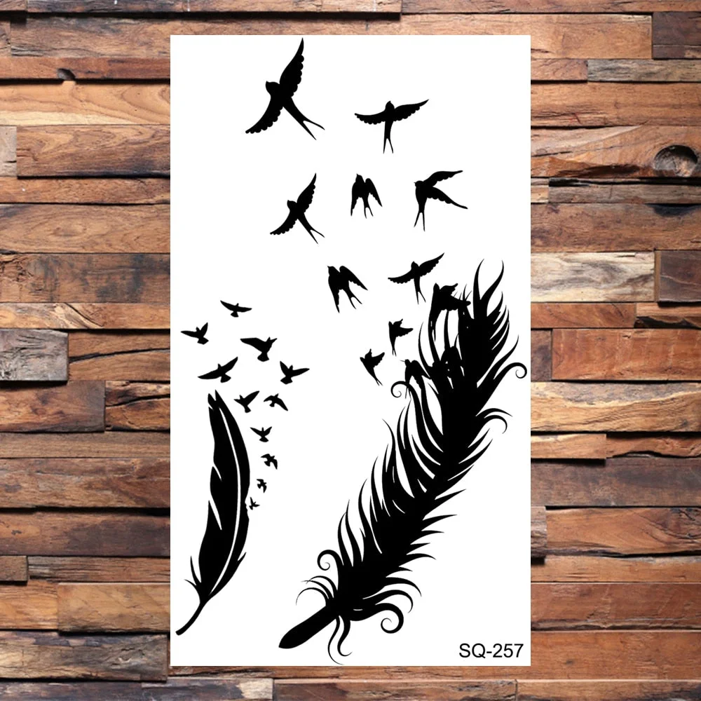 Skull Temporary Tattoos For Adults Men Realistic Tiger Lion Forest Praying Tatoos Vampire Snake Fake Tattoo Sticker Body Leg