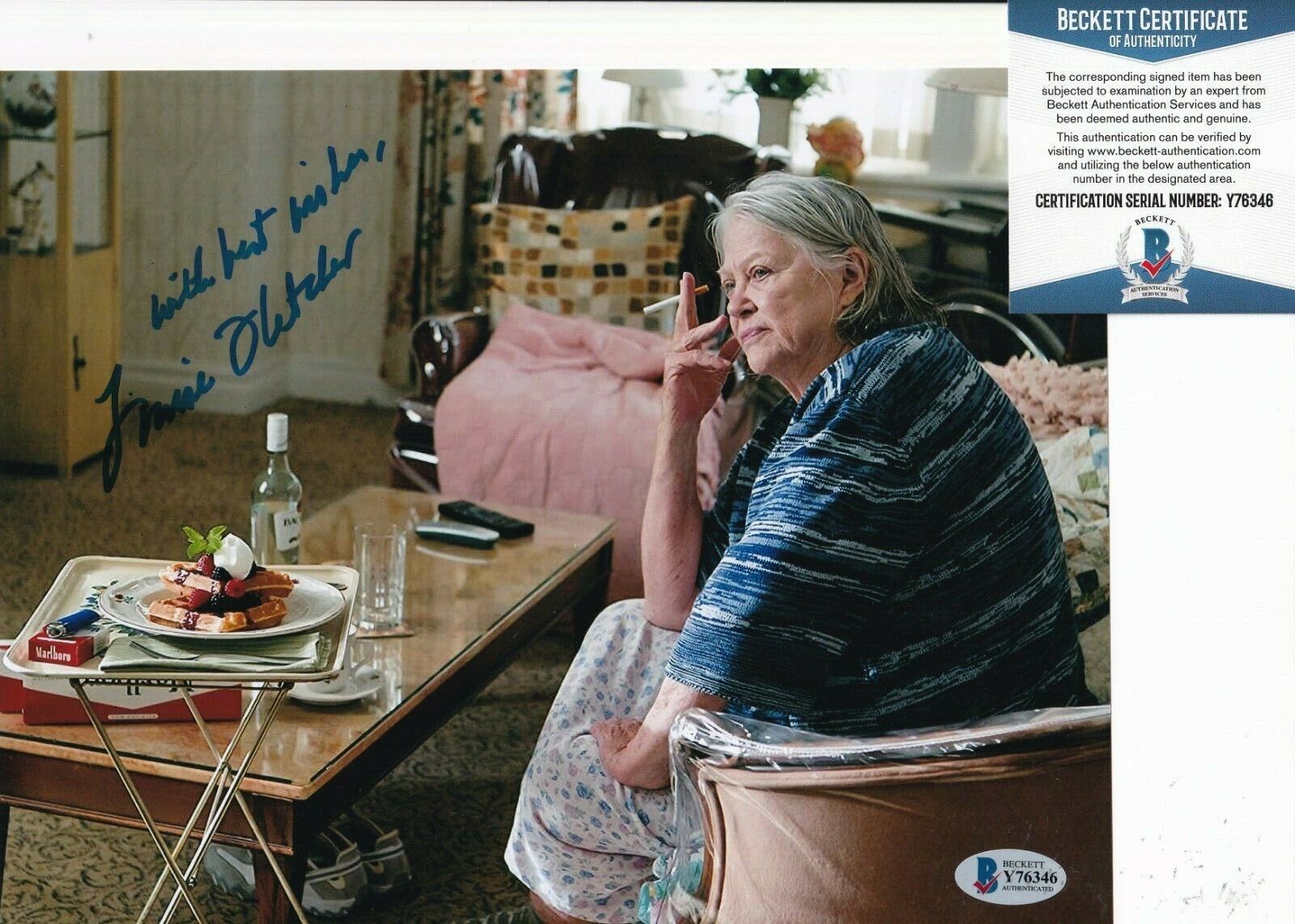 LOUISE FLETCHER signed (SHAMELESS) Peg Gallagher 8X10 Photo Poster painting BECKETT BAS Y76346