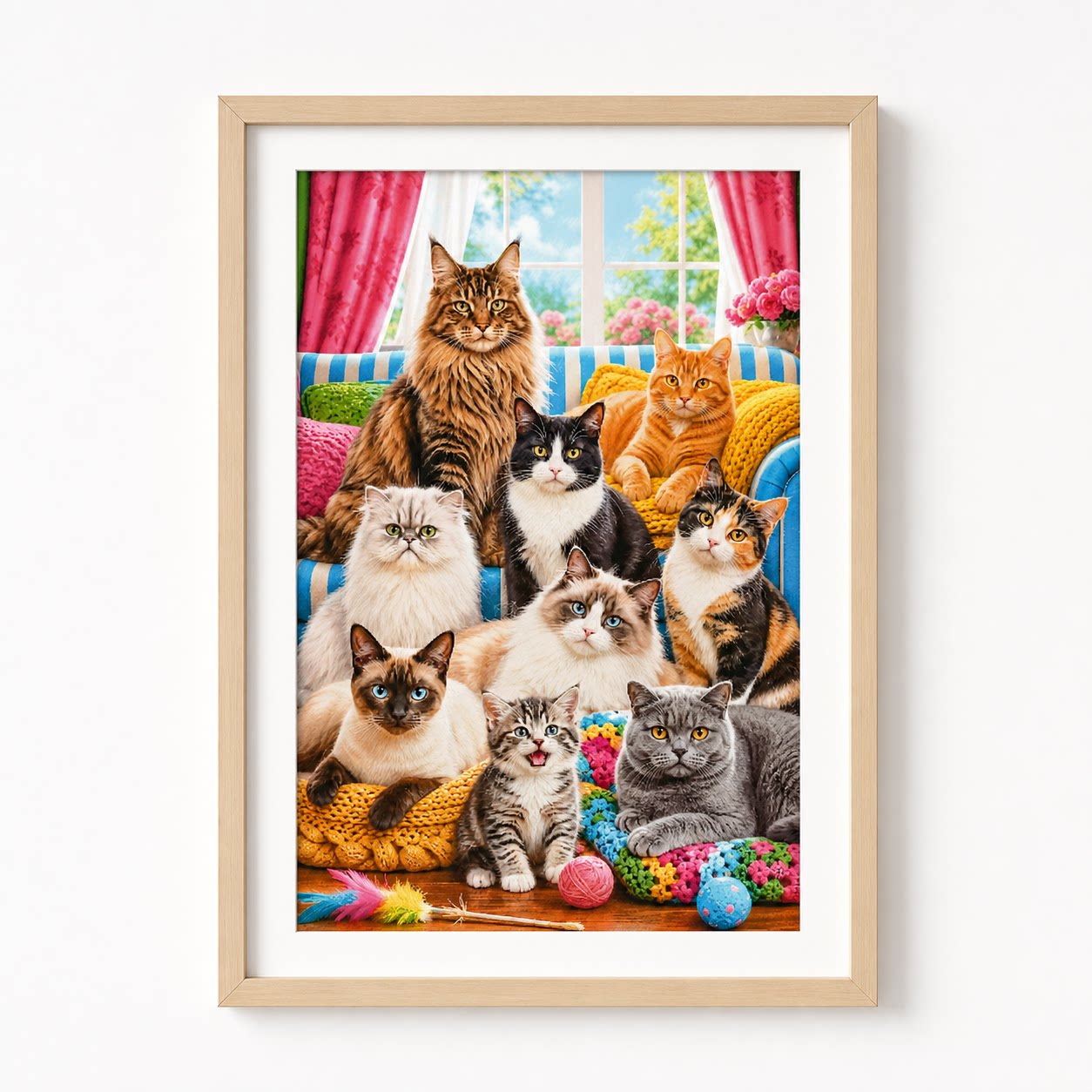 ZZ9117-Cat Family Portrait]