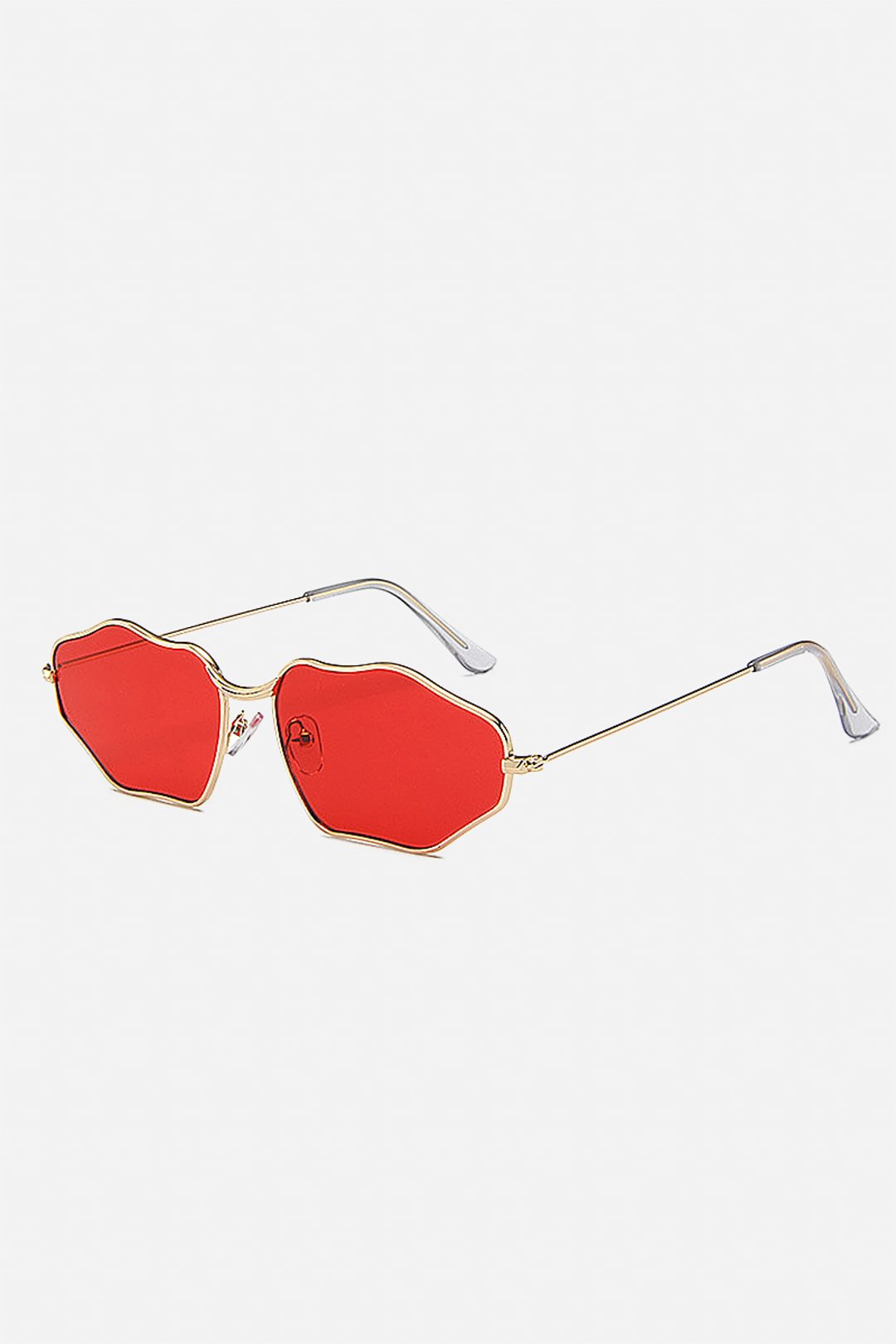 FashionV-FashionV Irregular Wave Frame Sunglasses