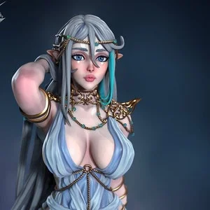 Pornhint Pinup Ridia 3d printed Collectible resin Miniature figure statue NSFW UNPAINTED UNASEMBLED NSFW