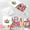 6PCS DIY Diamond Art Greeting Cards Santa Claus Congratulations Cards & Gift