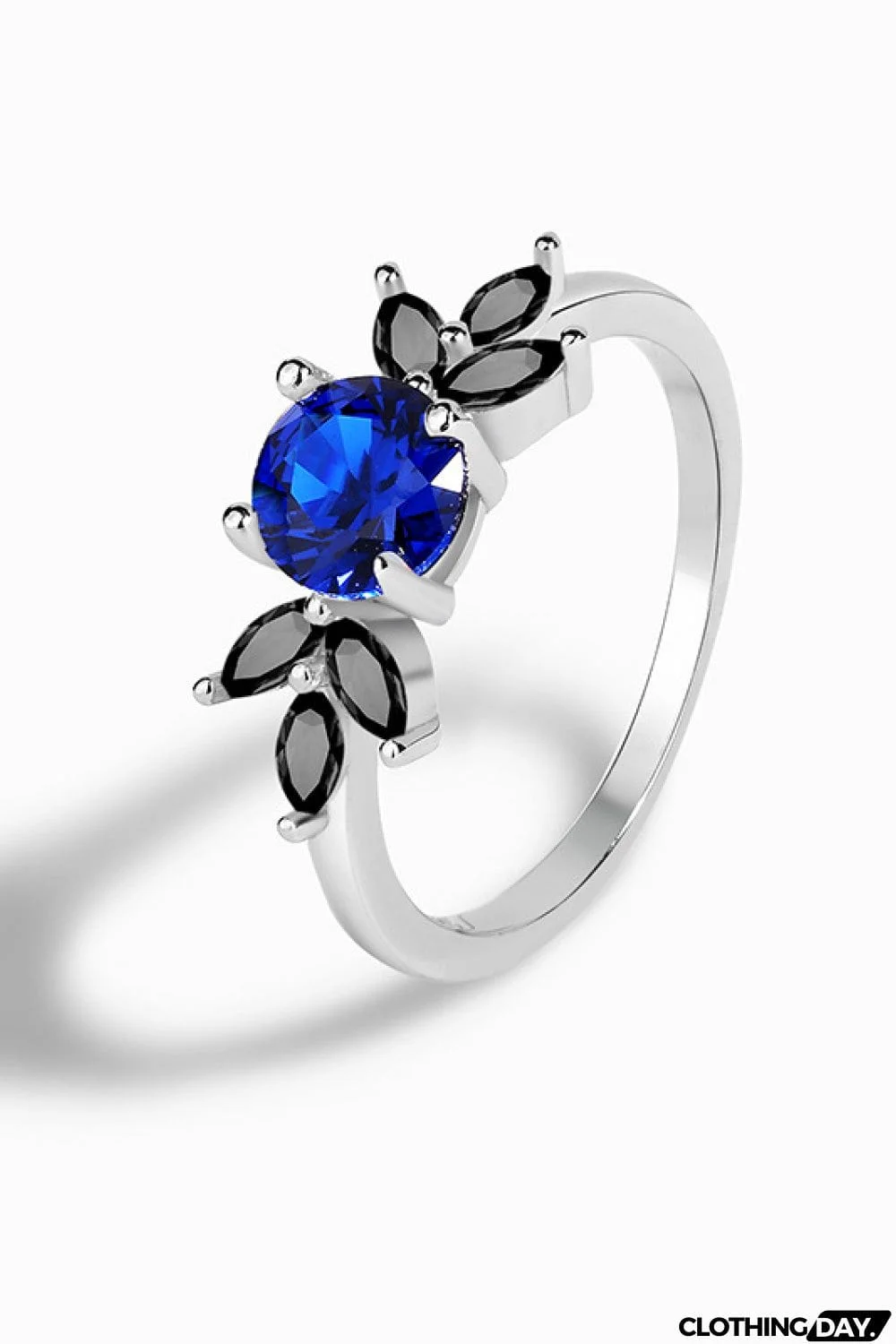 Spinel Zircon Leaf Ring