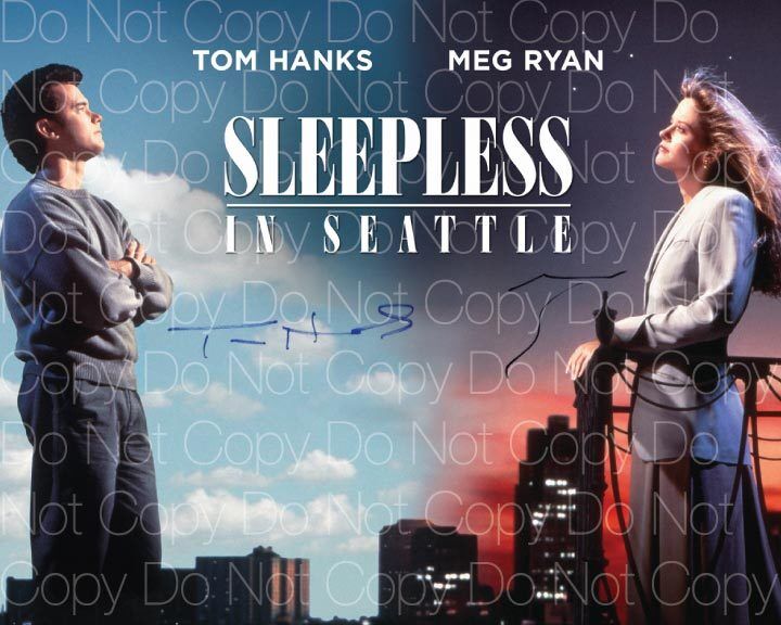 Sleepless in Seattle signed Photo Poster painting Hanks Ryan 8X10 poster picture autograph RP 2