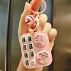 Mini DJ Keychain Mini Musical Instrument Car Keychain Bag Pendant Accessories