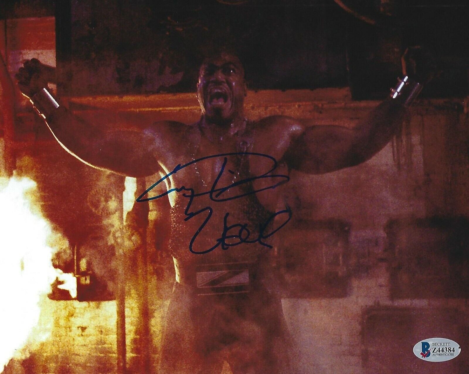 Tiny Lister Zeus Signed WWE 8x10 Photo Poster painting BAS COA WWF No Holds Barred Movie Picture