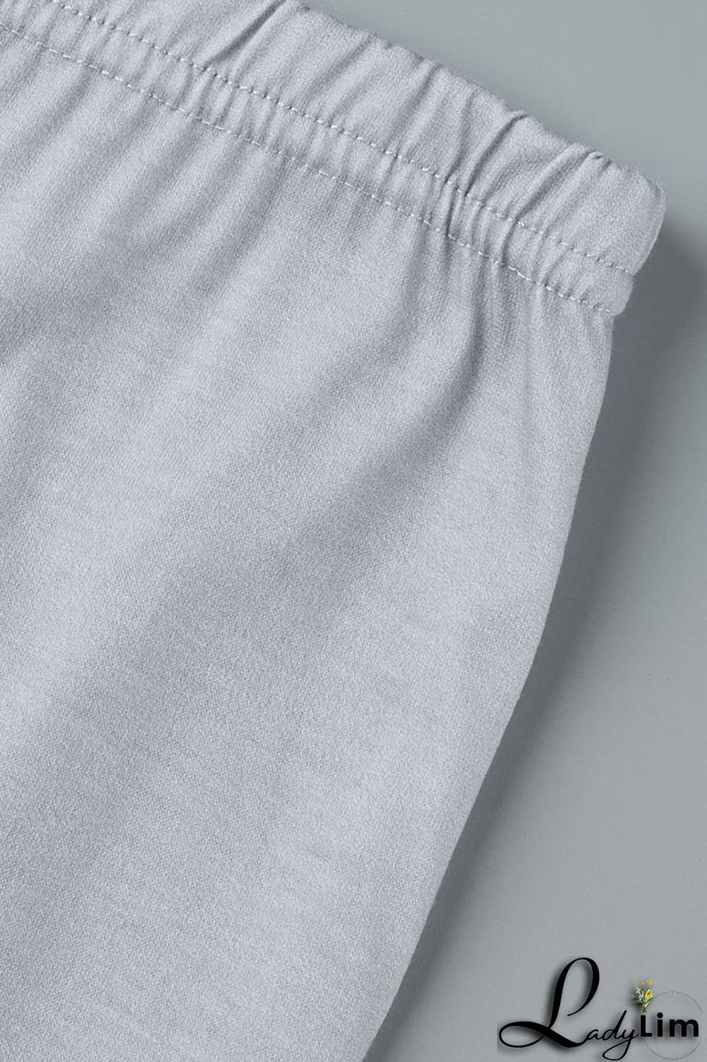 Grey Fashion Casual Street Sportswear Gradual Change Solid O Neck Plus Size Two Pieces