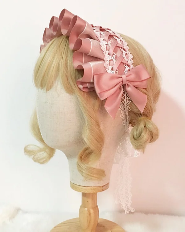 Sweet Lolita Hair Accessories Lace Braided Headband LS0071-